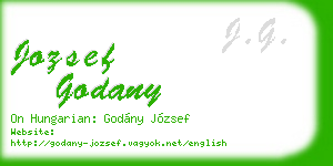 jozsef godany business card