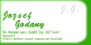 jozsef godany business card